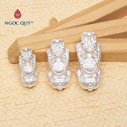 Tỳ hưu bạc xỏ ngang - Ngọc Qúy Gemstones