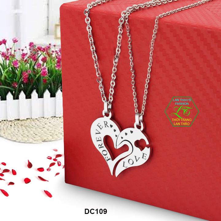 Dây chuyền cặp đôi trái tim Forever Love CDC053