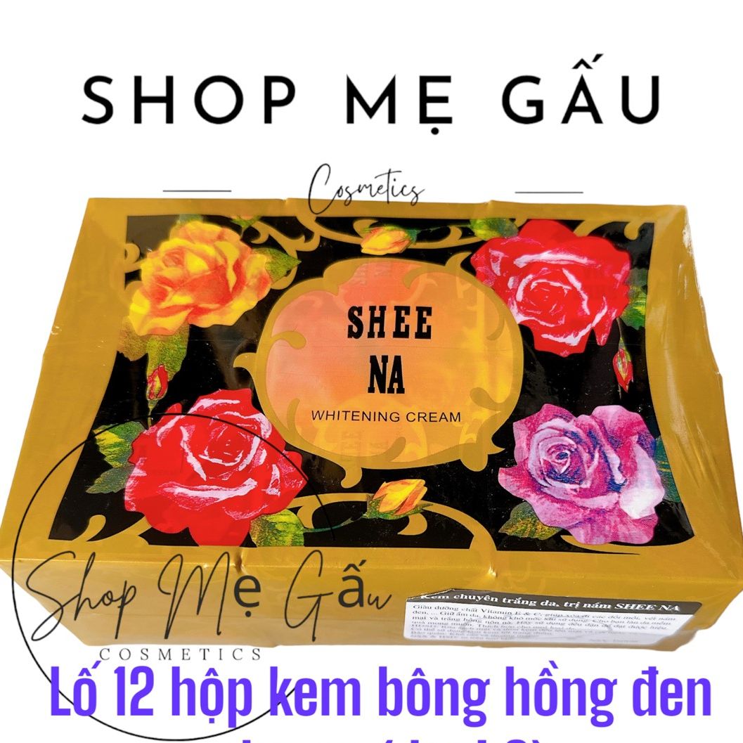 Sỉ lố 12 hộp kem bông hồng đen shee na