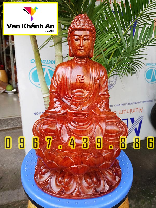 Tượng gỗ Phật A Di Đà cao 29cm - Tượng Phật Thờ Cúng - Vật Phẩm Phật Giáo - Đồ Gỗ Thờ Cúng - Pháp Duyên Shop - Trang Trí Nhà Cửa Decor