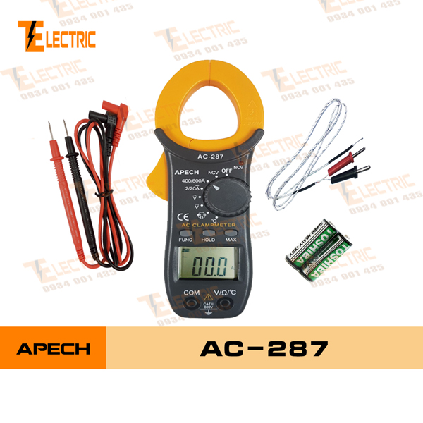[HCM]Apech AC - 287 Ampe kìm đo điện đo dòng điện AC 600A