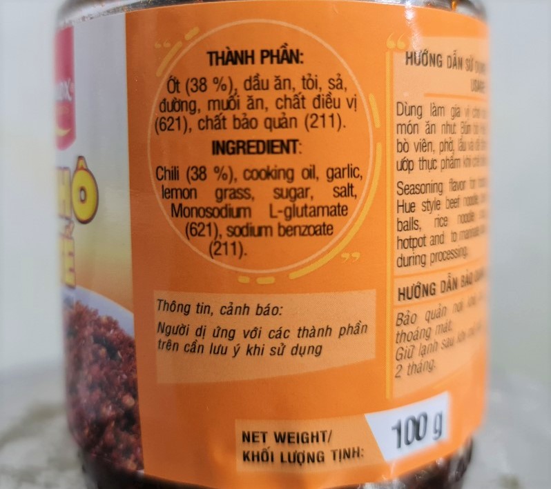 [Lọ 100g] ỚT KHÔ SA TẾ [VN] CHOLIMEX Dried Satay Chili