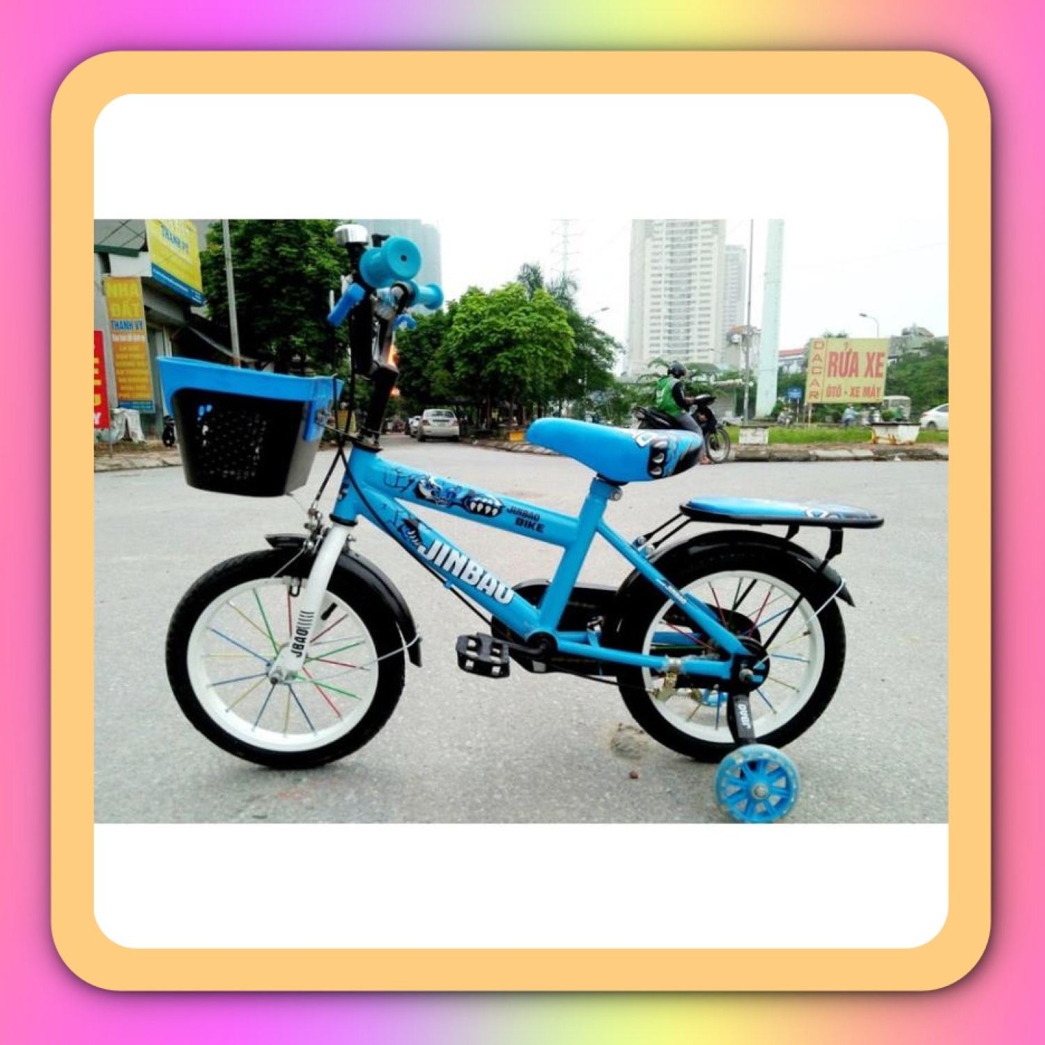 Xe đạp trẻ em JINBAO cho bé gái, bé trai, 12inch 14inch 16inch
