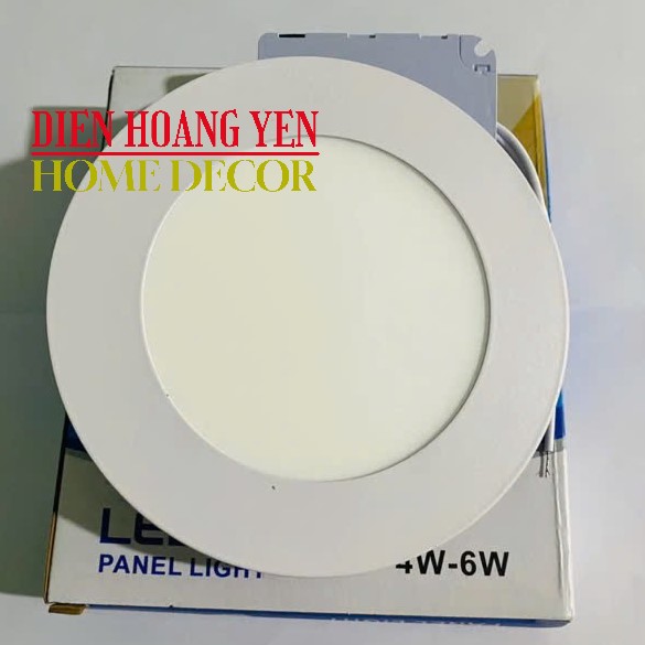 10 ĐÈN LED ÂM TRẦN 6W TRÒN siêu mỏng khoét lỗ 100mm