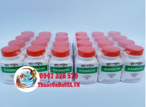 RainBow Thuố.c Gà Đá Thái Lan Hộp 100 Viên
