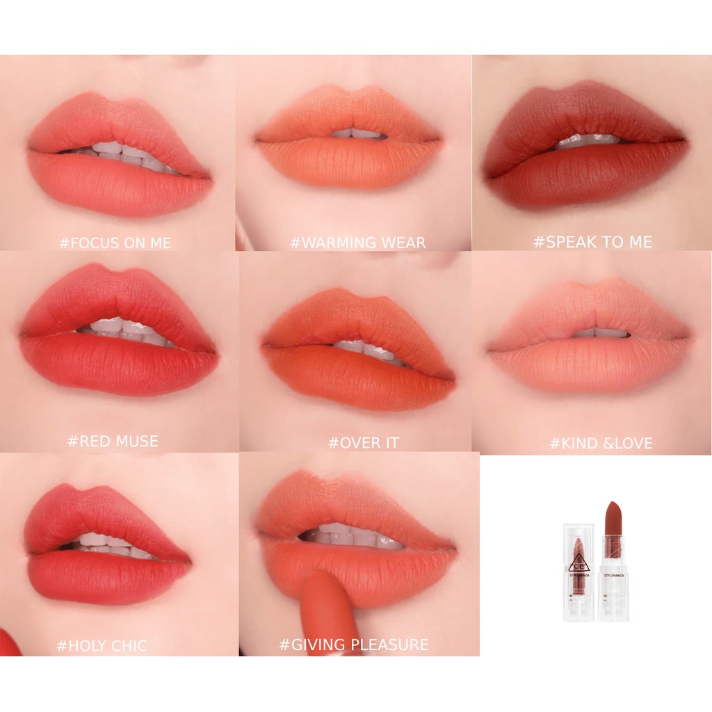 Son thỏi 3CE Soft Matte 3.5g