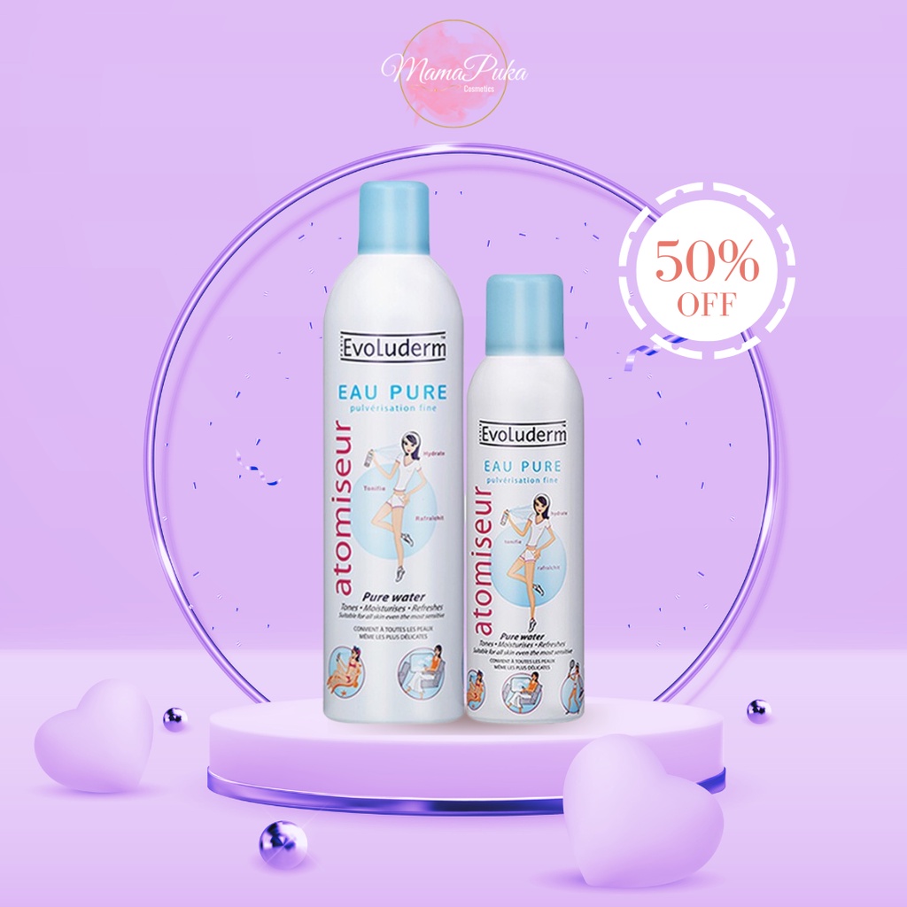 Xịt Khoáng Evoluderm Atomiseur Eau Pure Dưỡng Da, Cấp Ẩm 150ML & 400ML - 𝗠𝗮𝗺𝗮𝗽𝘂𝗸𝗮