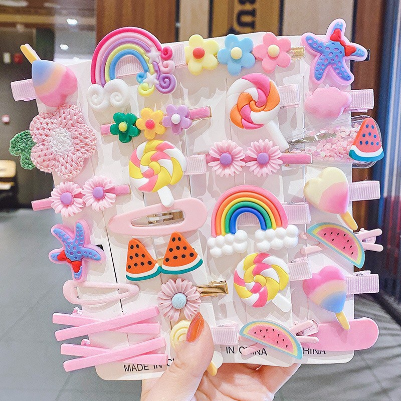 Set 14 kẹp tóc bé gái