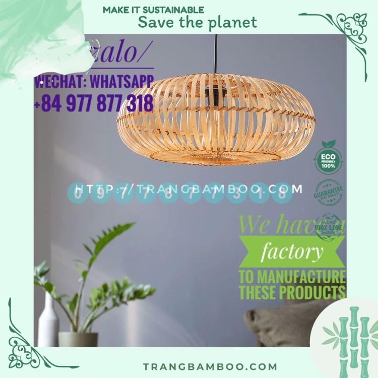 [Hàng đẹp] Chao đèn mây tre thả trần nhiều mẫu
