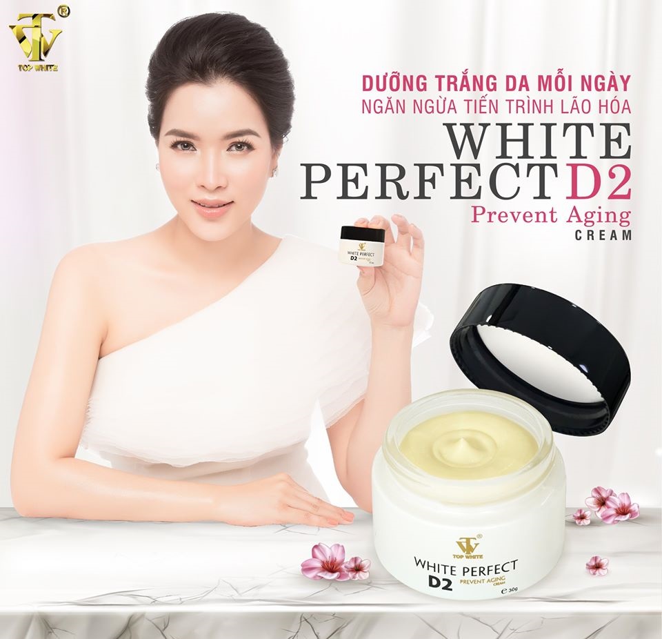 Kem  Top White Perfect D2 - dưỡng trắng da ban đêm