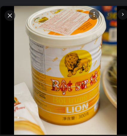 Bột Sư Tử/ Bột trứng sữa LION lon (300gram) làm bánh