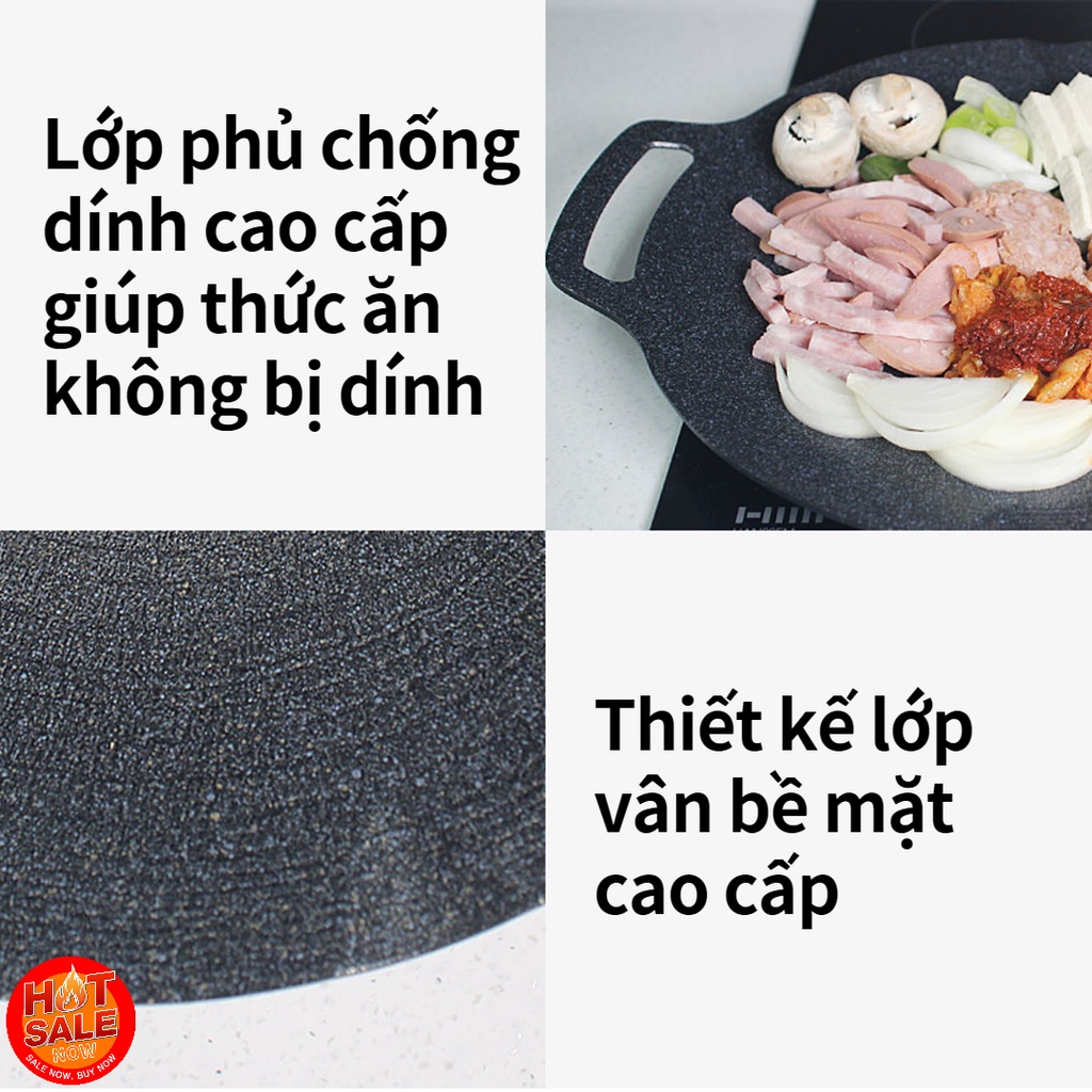 CHẢO NƯỚNG ECORAMIC CAO CẤP 33CM - HÀNG CHÍNH HÃNG