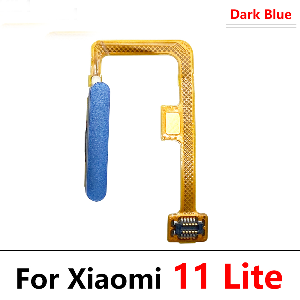 For Xiaomi Mi 11 Lite Home Button Fingerprint Menu Return Key Sensor Fingerprint Scanner Flex Cable