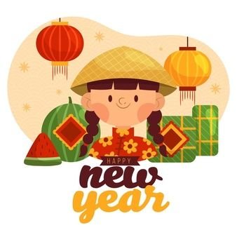 Combo 10 TEM Decal Tết độc đáo 10x10cm