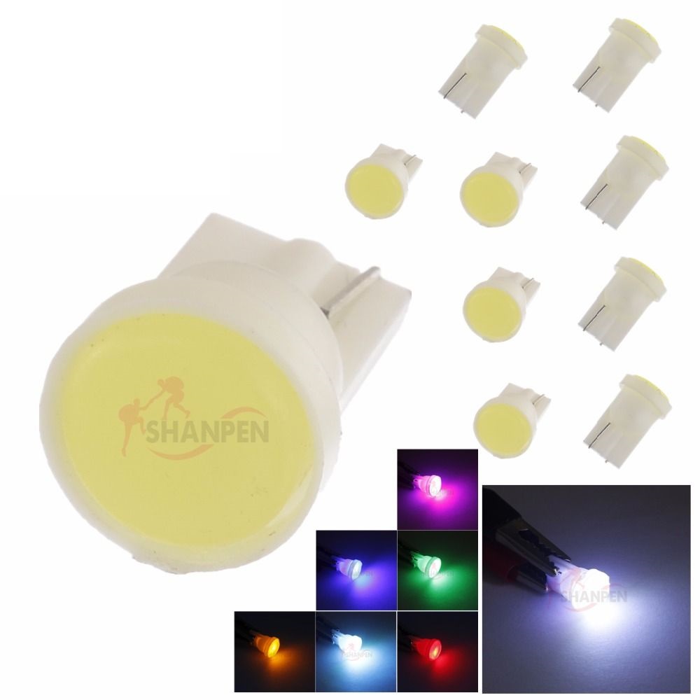 Bóng Led T10 gắn mặt đồng hồ Ô Tô, táp lô đồng hồ xe máy 1SMD COB