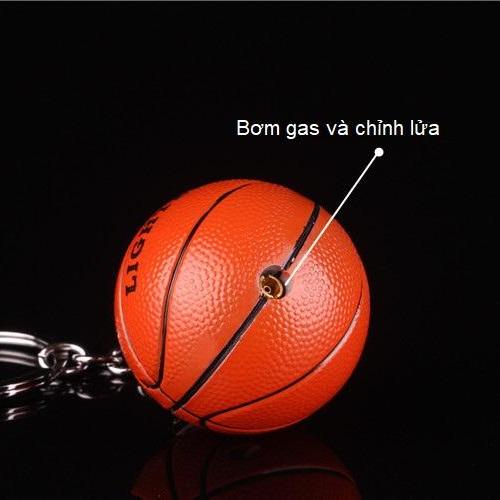 Bật Lửa Móc Khoá Hình Trái Bóng Rổ ( Kim Loại )