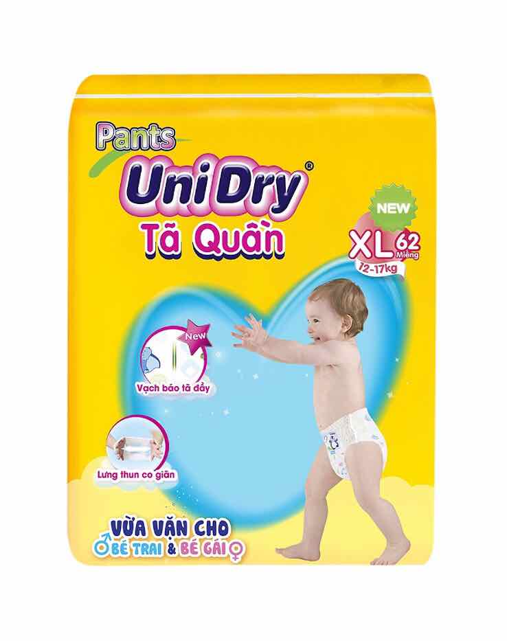 tã quần Unidry XL62 cho bé 12-17kg