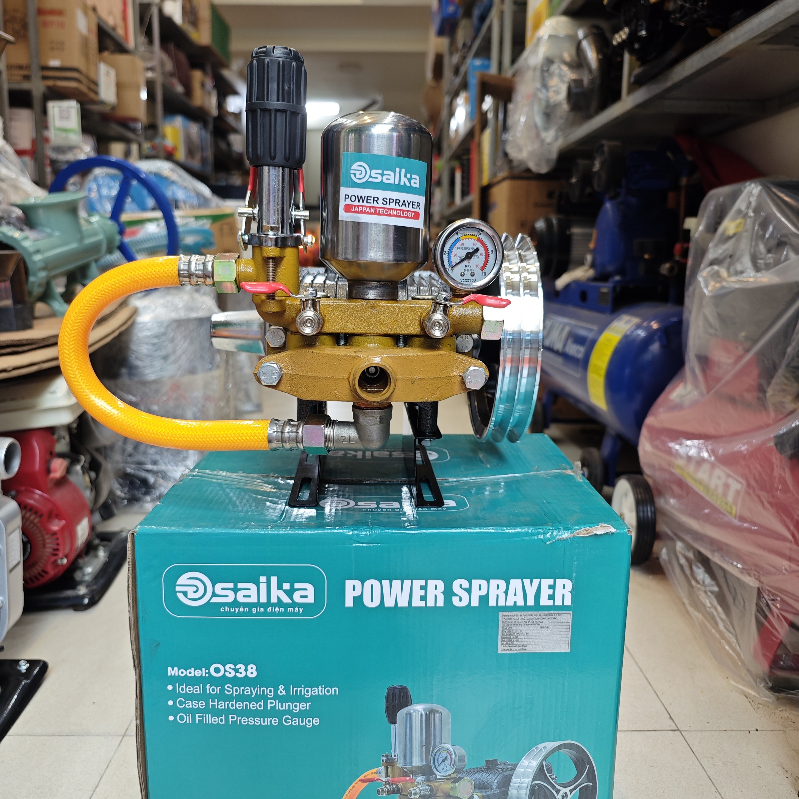 ĐẦU RỬA XE CAO ÁP 1.5HP CAO CẤP TY 22mm