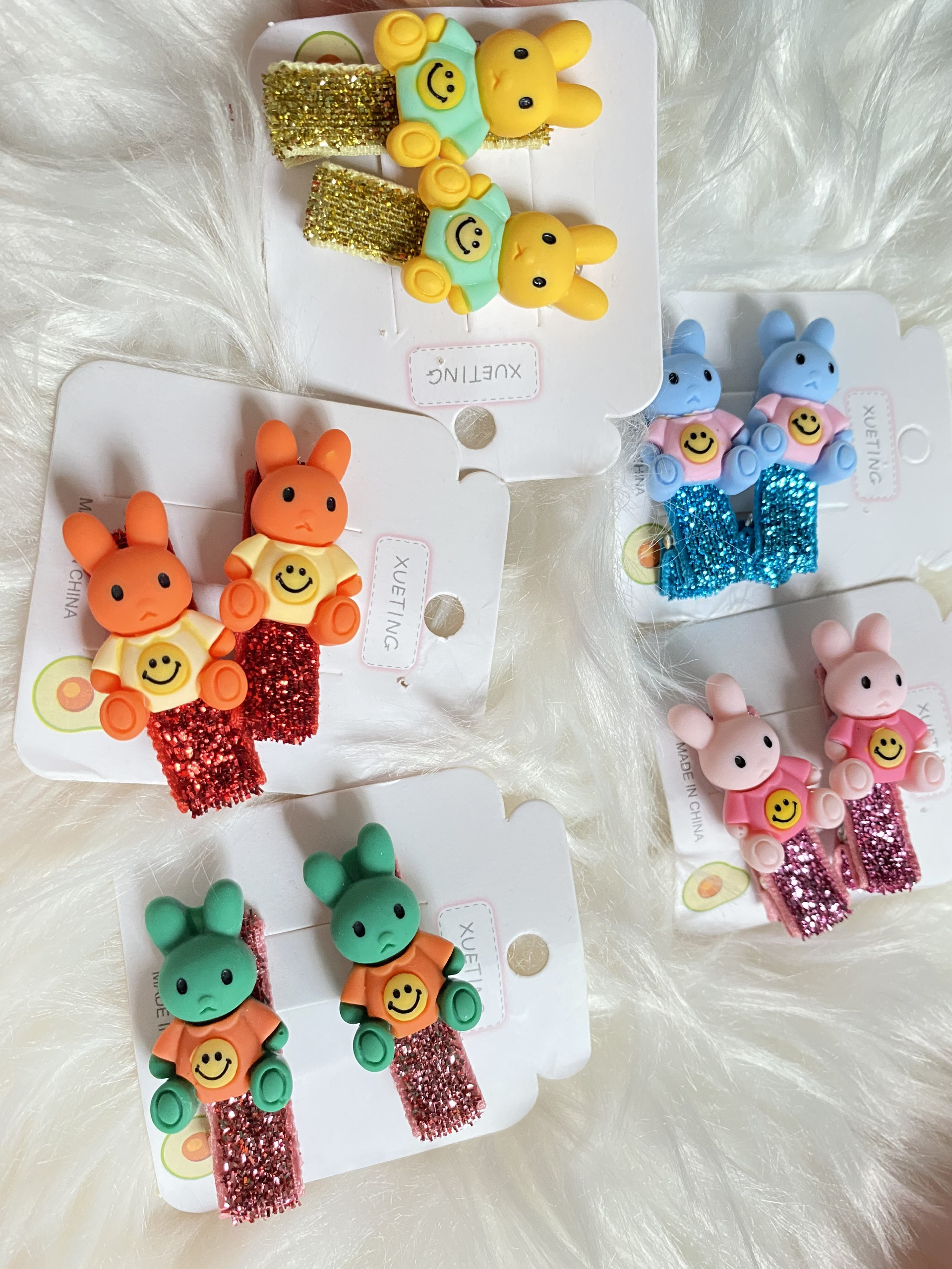 Set 2 kẹp hình thỏ cho bé gái