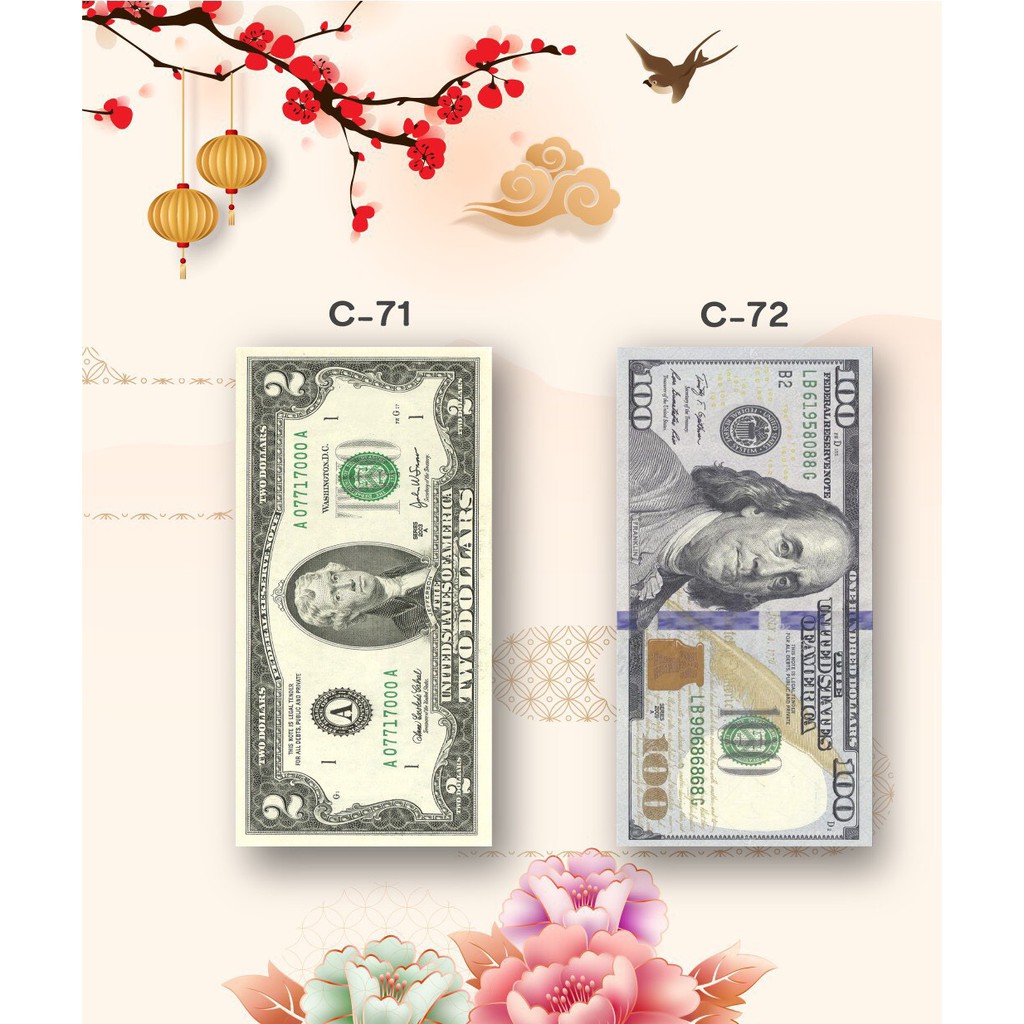 COMBO 20 CÁI BAO LÌ XÌ ĐÔ LA CAO CẤP C150
