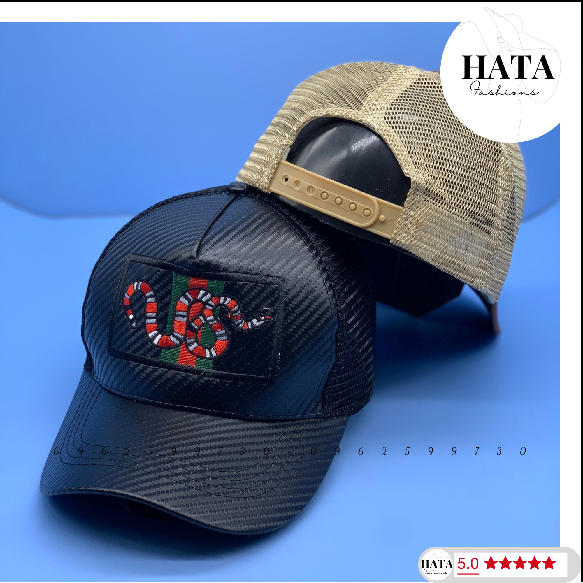 Nón Kết Logo Con Rắn Thời Trang Cao Cấp Phối Lưới Siêu Đẹp