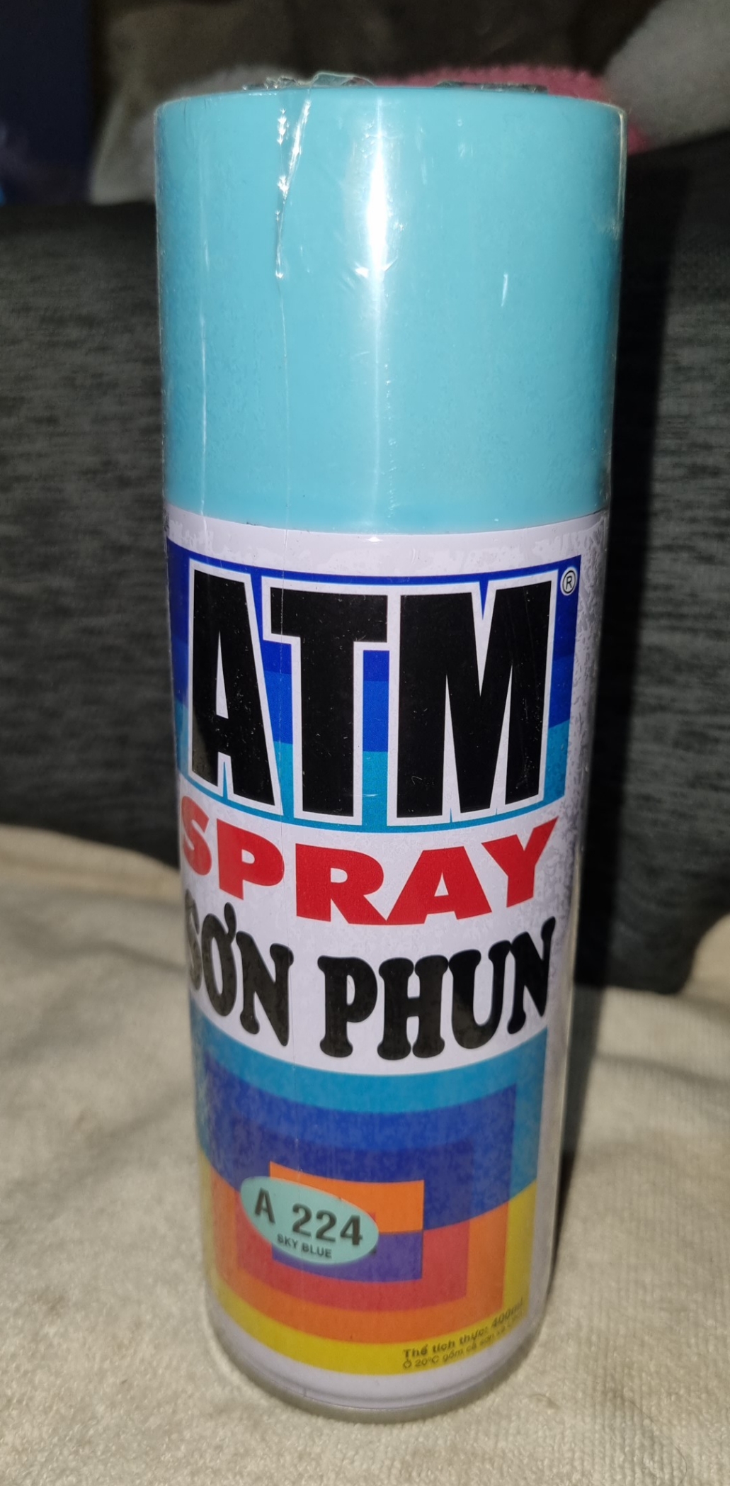 Sơn xịt màu xanh da trời  A224 ATM ( 400 ml ) ( như hình)