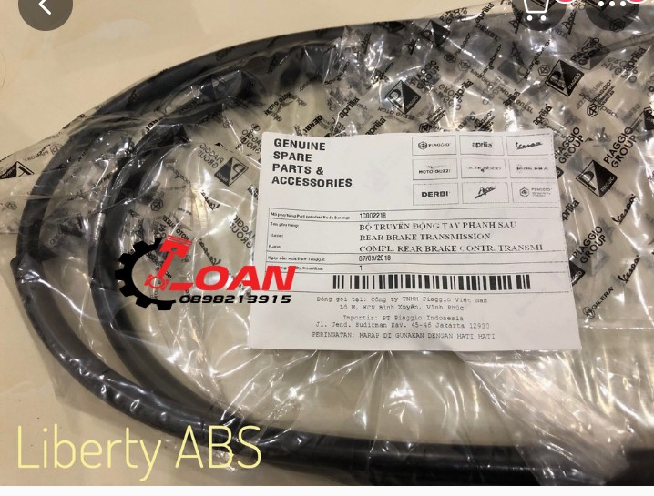 Dây thắng sau Vespa/Liberty ABS