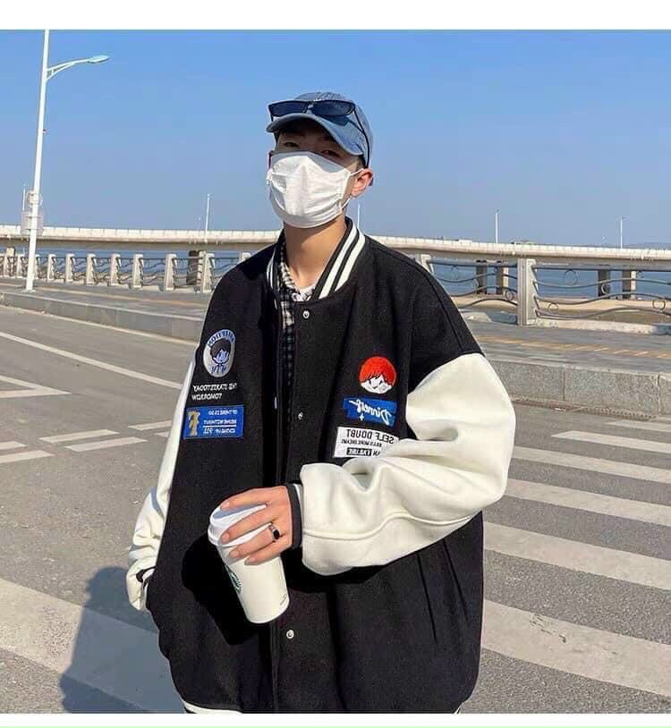 [FreeshipMAX] Áo Khoác Nỉ Bomber Nam ữ Kiểu dáng Bomber Form Rộng 2 lớp in chữ Logo Dinner Cao cấp .TP