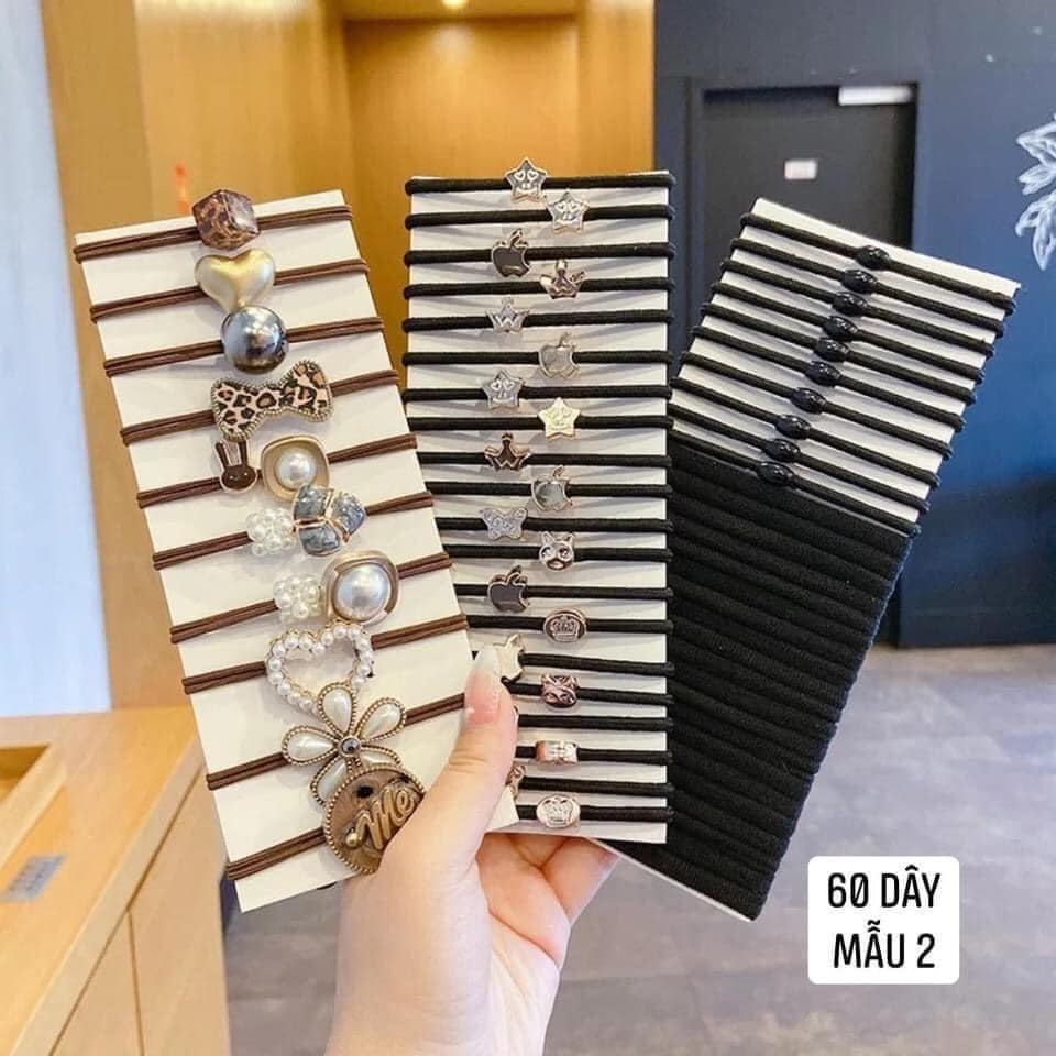 Combo 60 dây chun buộc tóc siêu rẻ
