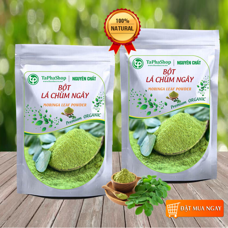 Bột Lá Chùm Ngây Sấy Lạnh Nguyên Chất 500g - Tấn Phát