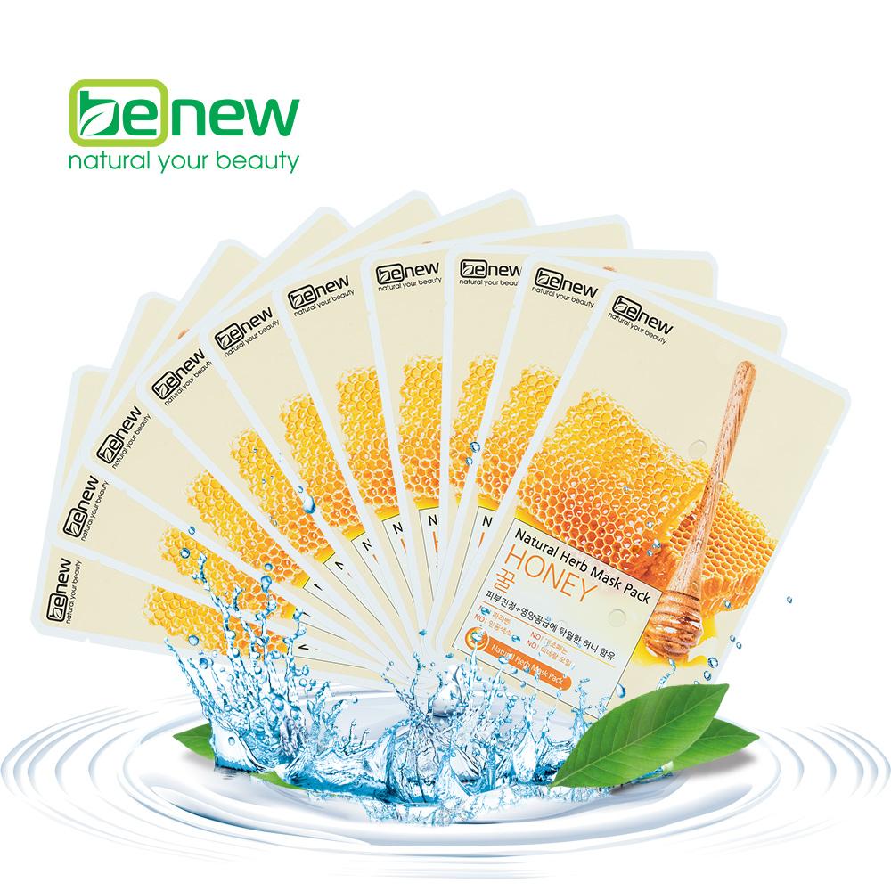 Bộ 10 miếng Đắp mặt nạ BENEW NATURAL HERB MASK PACK - HONEY