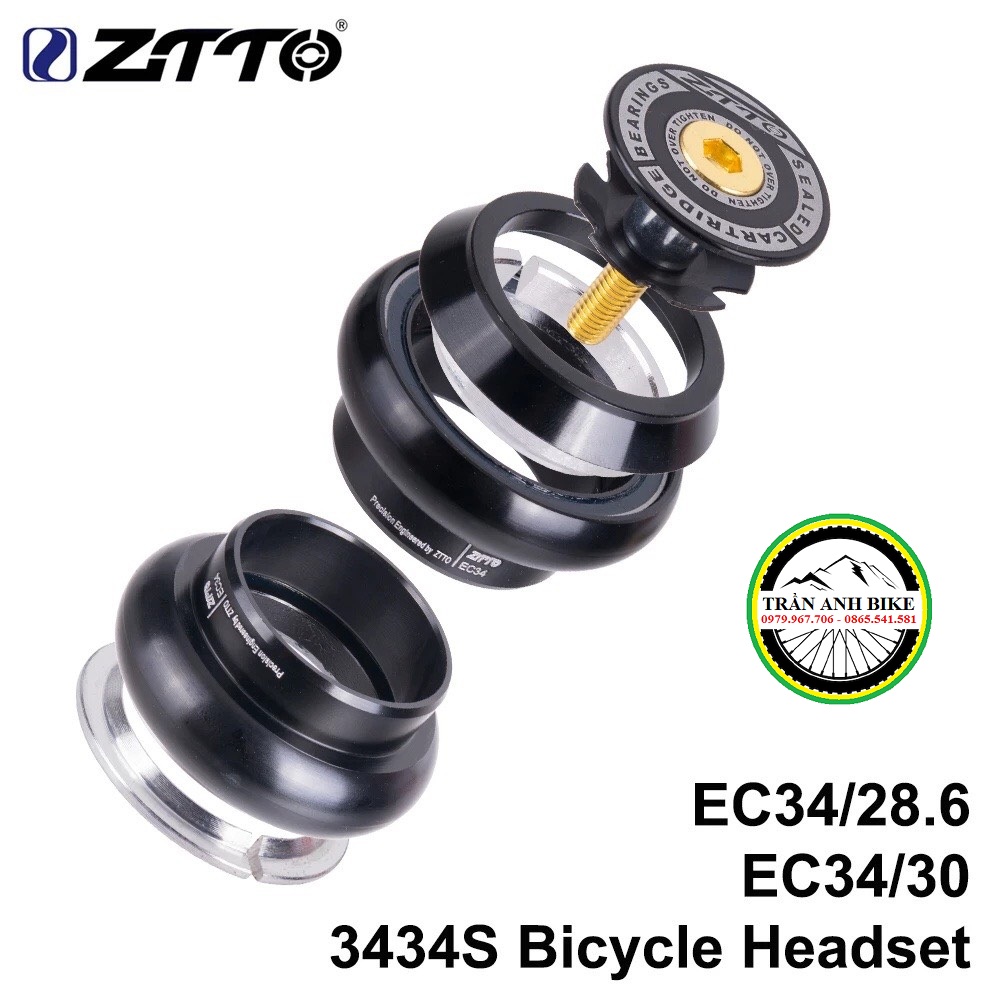 Chén Cổ Bát Phốt Thả Bạc Đạn Xe Đạp ZiTTO 3434S 34mm