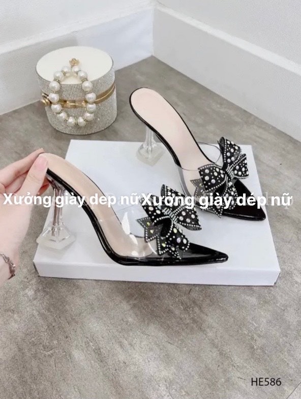 Guốc pha lê 7p quay nạm đá hạt siêu hot.