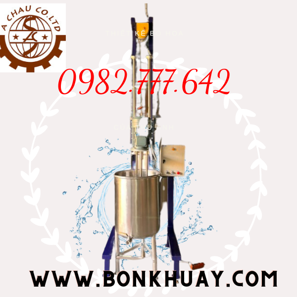 Máy khuấy sơn nâng hạ bằng tời điện