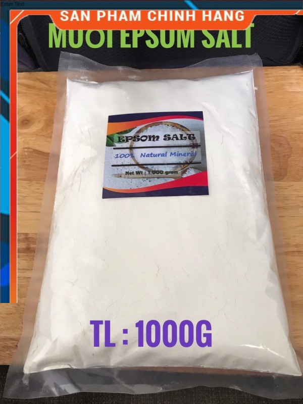 1kg-Muối Epsom Salt (MgSO4 Bột Nhiễn)#gói 1kg
