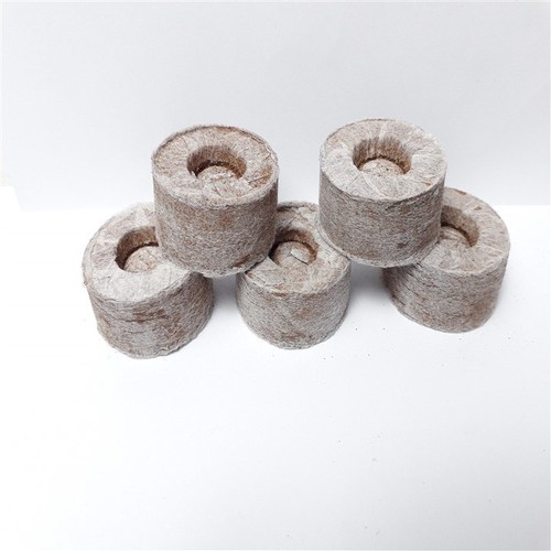 Hộp 100 viên nén mùn dừa loại 1 chứa dưỡng chất vi sinh chuyên dùng ươm hạt chiết cành lấy ngó dâu tây