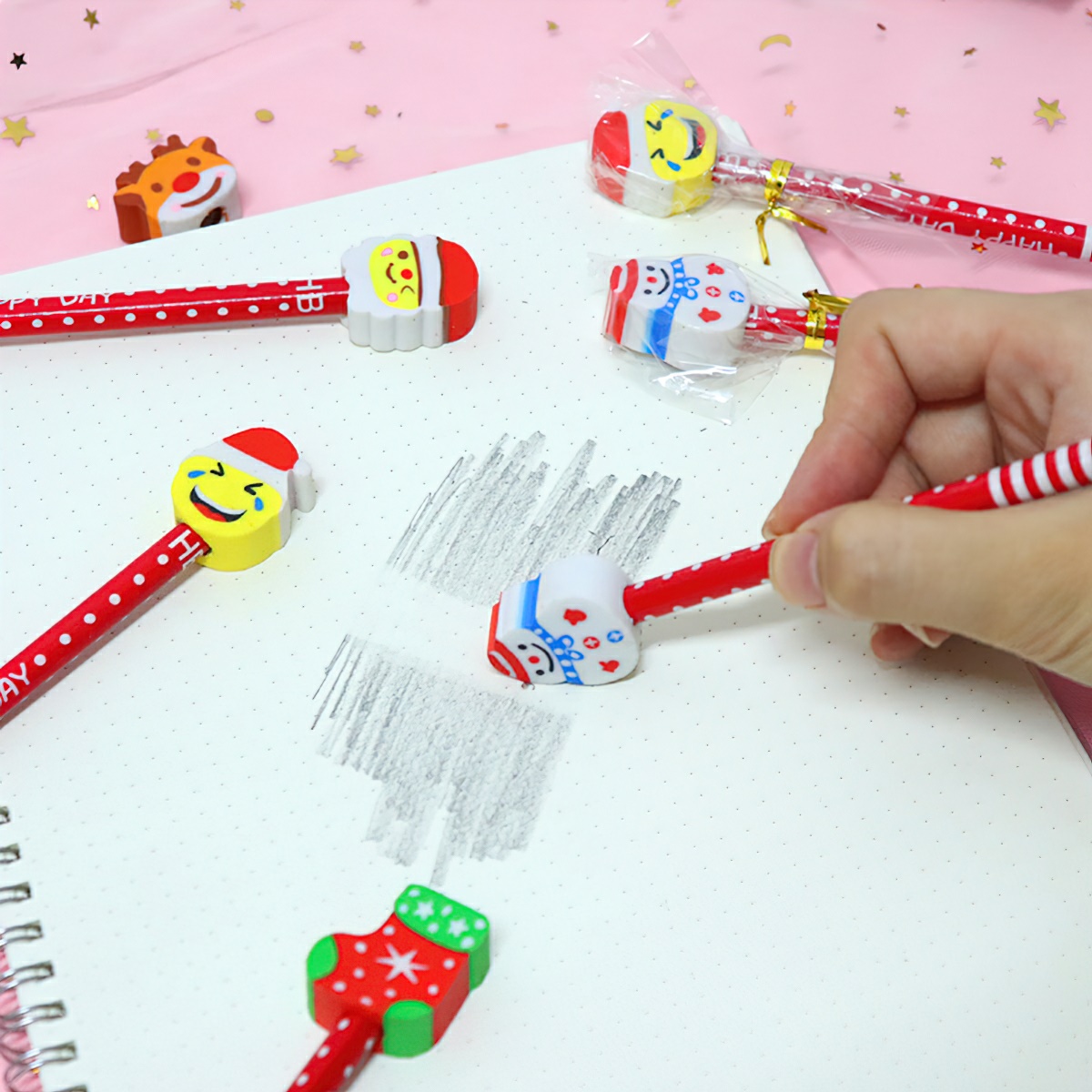 HB pencil with animal shaped eraser