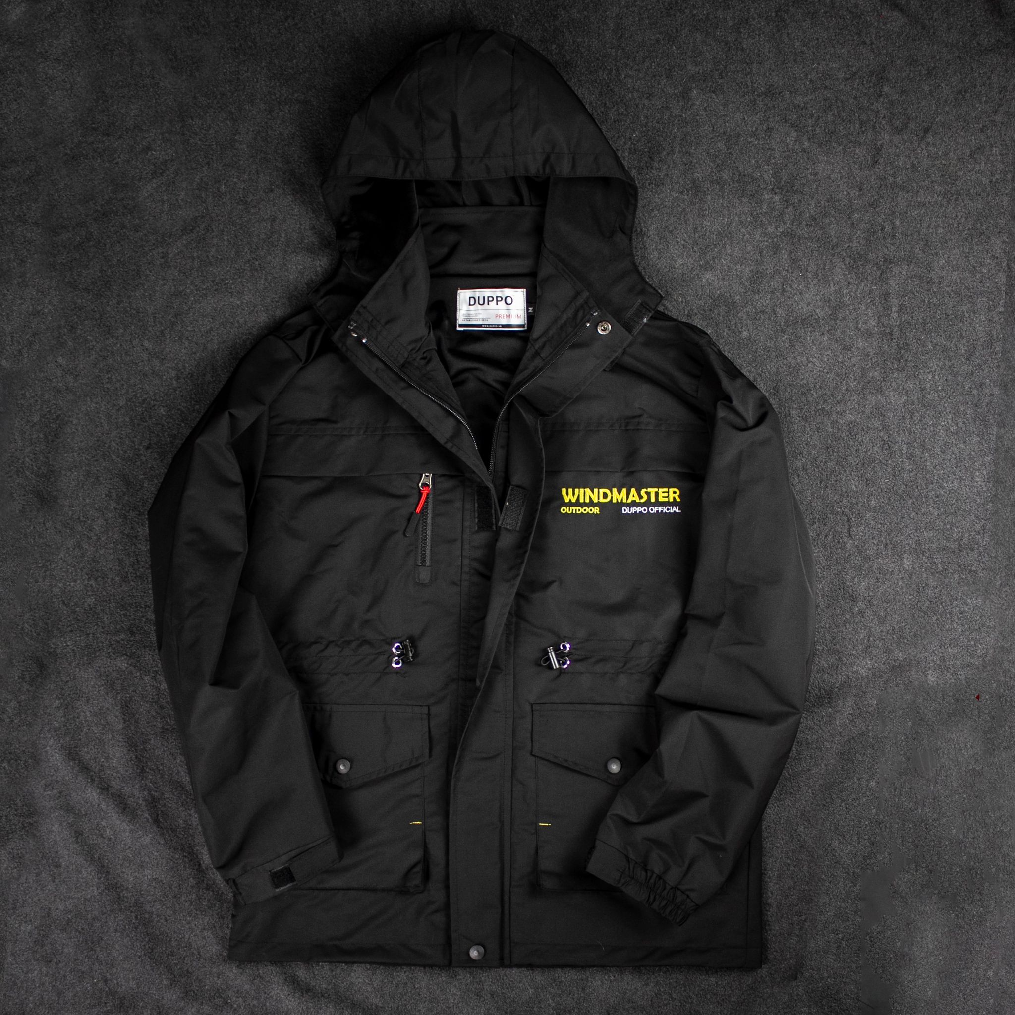 [HCM]Áo khoác dù WindMaster Jacket (Plus+) Logo thêu - Duppo