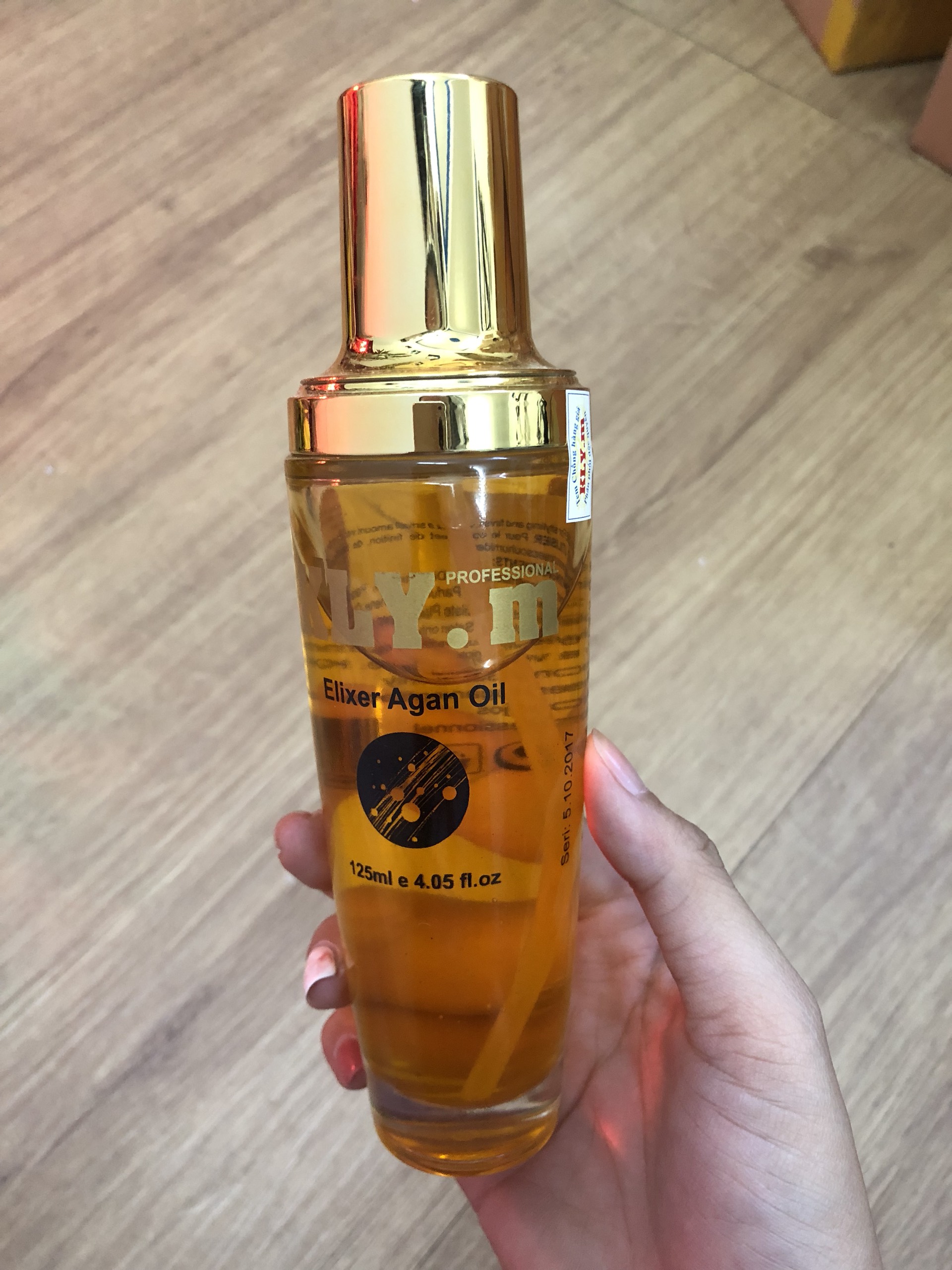 Tinh dầu dưỡng tóc Kly.M Elixer Argan Oil phục hồi tóc hư tổn 125ml