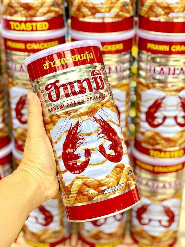 Snack Tôm Hanami Thái Lan Lon 110gr
