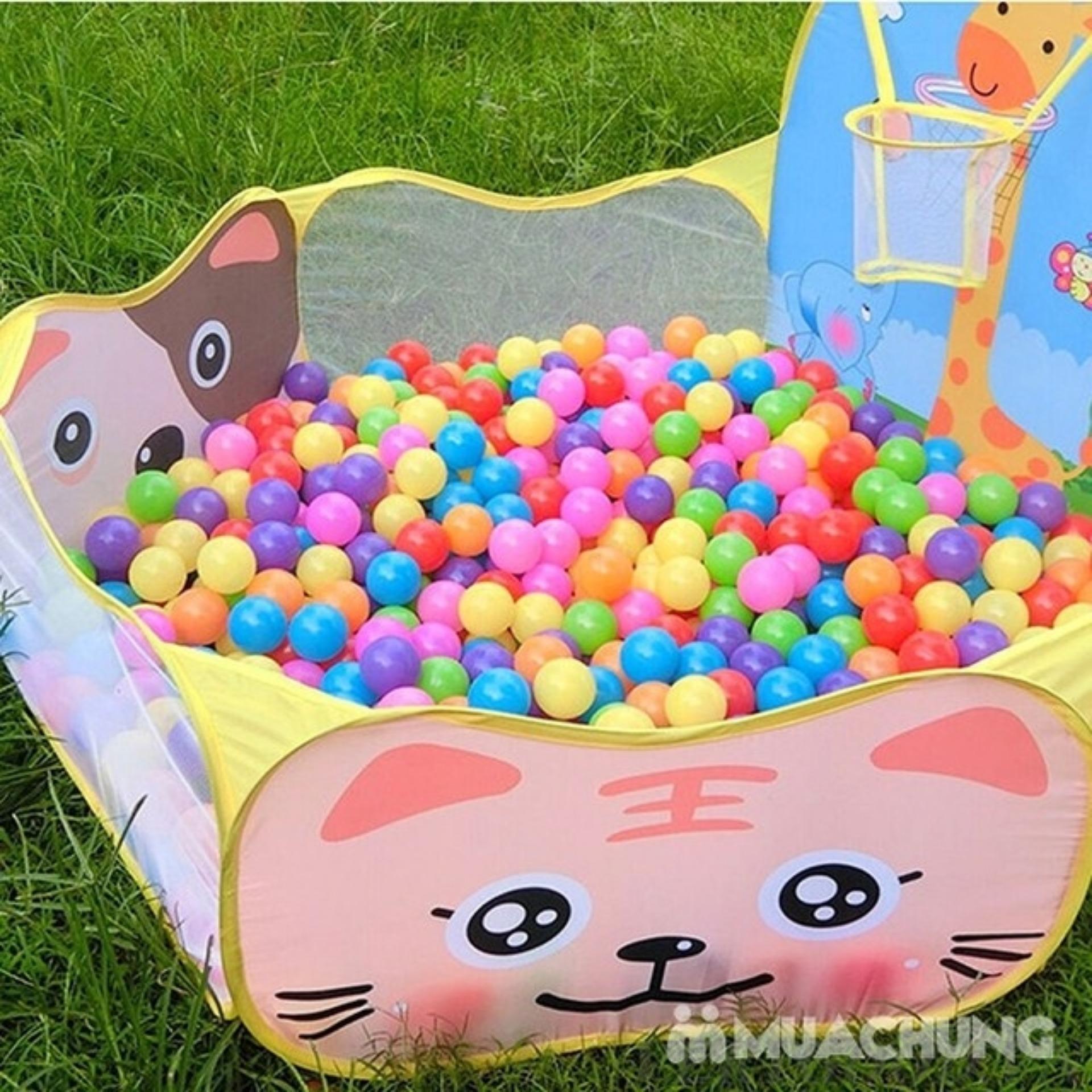 Lều bóng hươu cao cổ cho bé (Kèm 100 Quả Bóng Nhựa)
