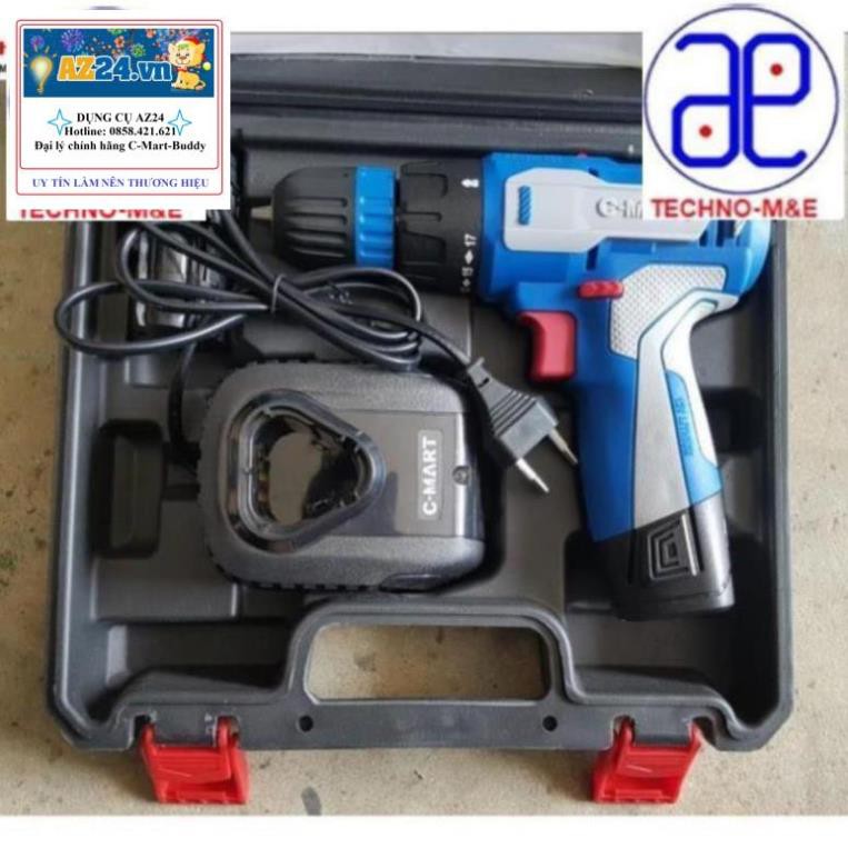 12V Máy khoan sạc pin W0022 C-MART