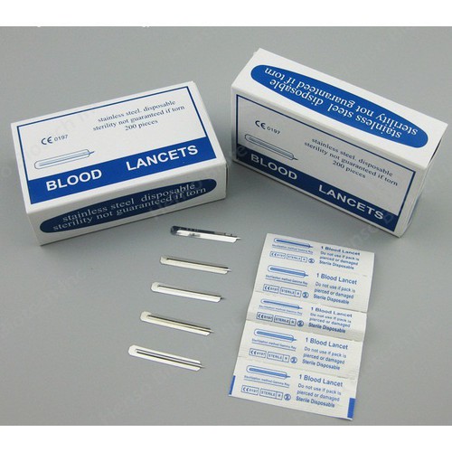 Kim chích mụn Blood Lancets ( hộp 200 cây )