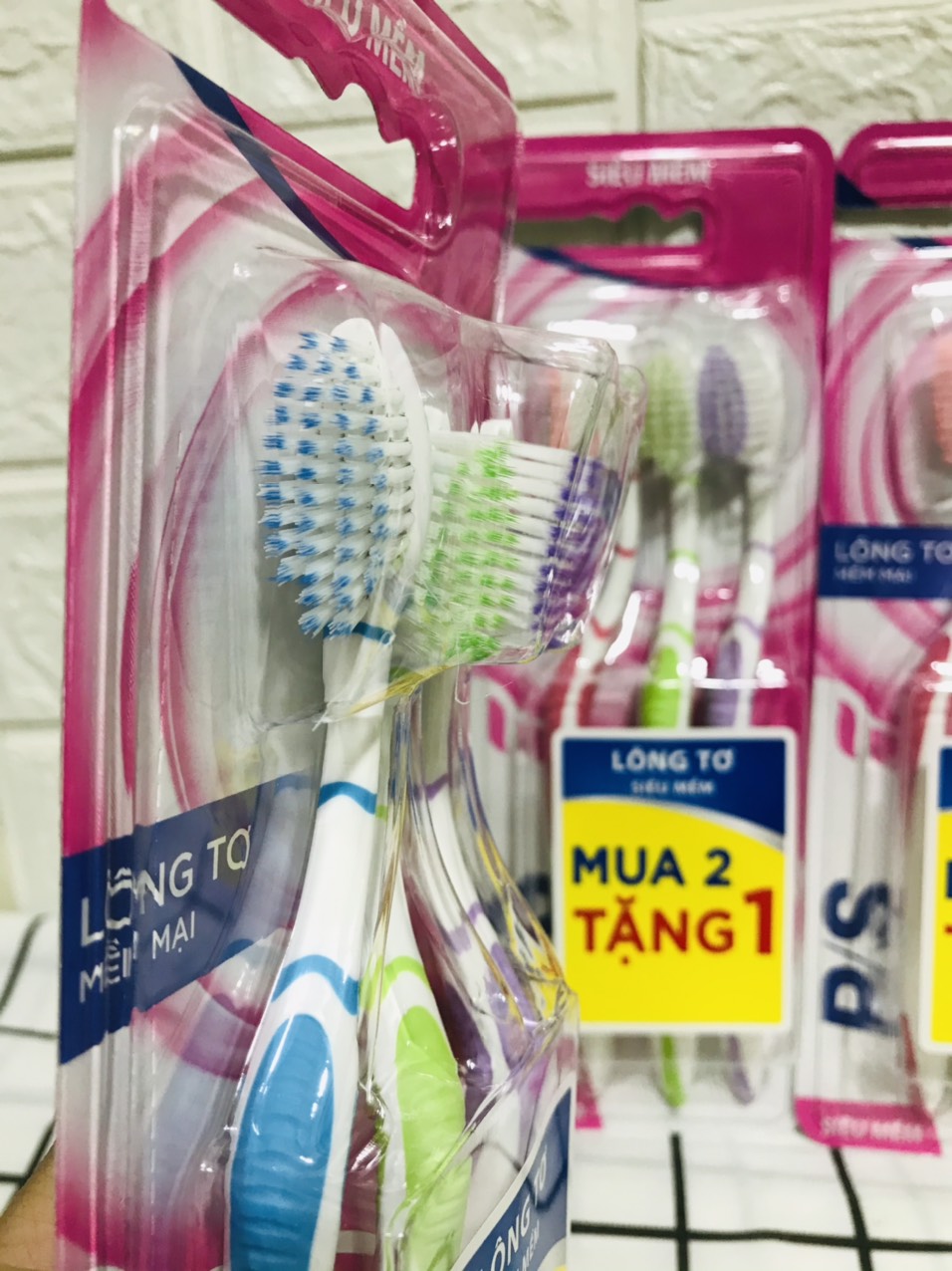 COMBO 3 Bàn chải congate Lông tơ mềm mại