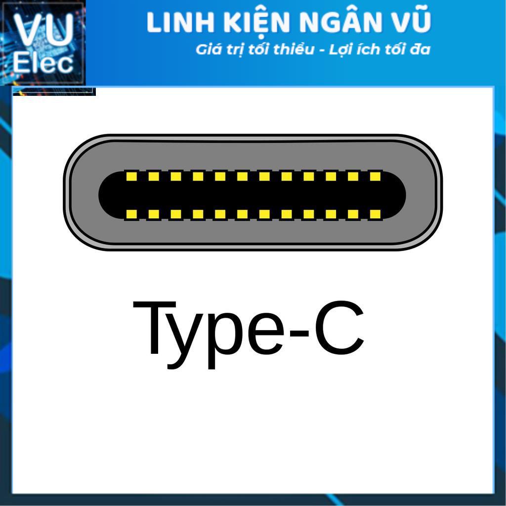 Đầu Jack USB Type-C màu trắng