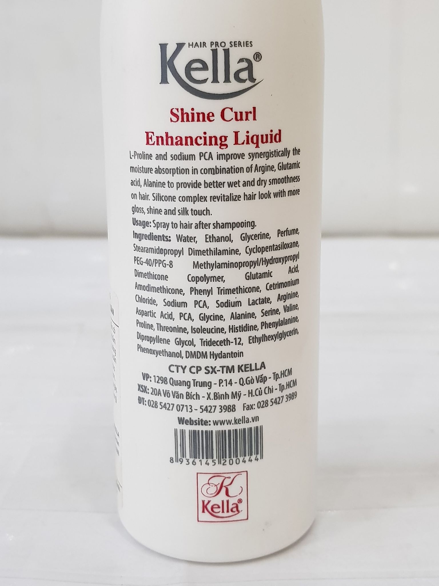Xịt Dưỡng Tóc Uốn Xoăn Kella Shine Curl 200ml