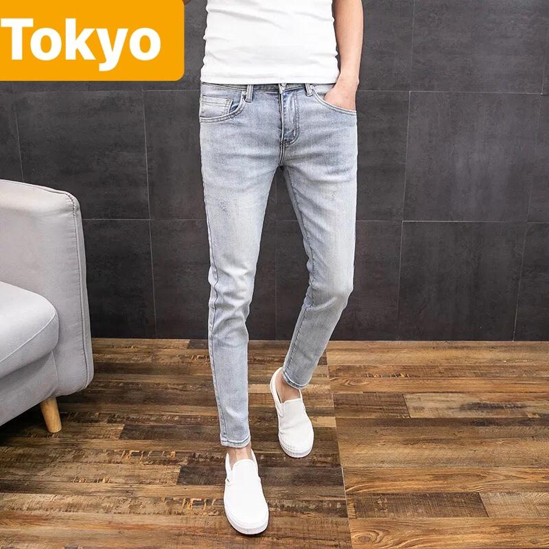 QUẦN BAGGY JEAN NAM CHẤT BÒ XANH TRƠN NHẬT BẢN HOT TREND TOKYO-5678 CAO CẤP -TOKYO FASHION