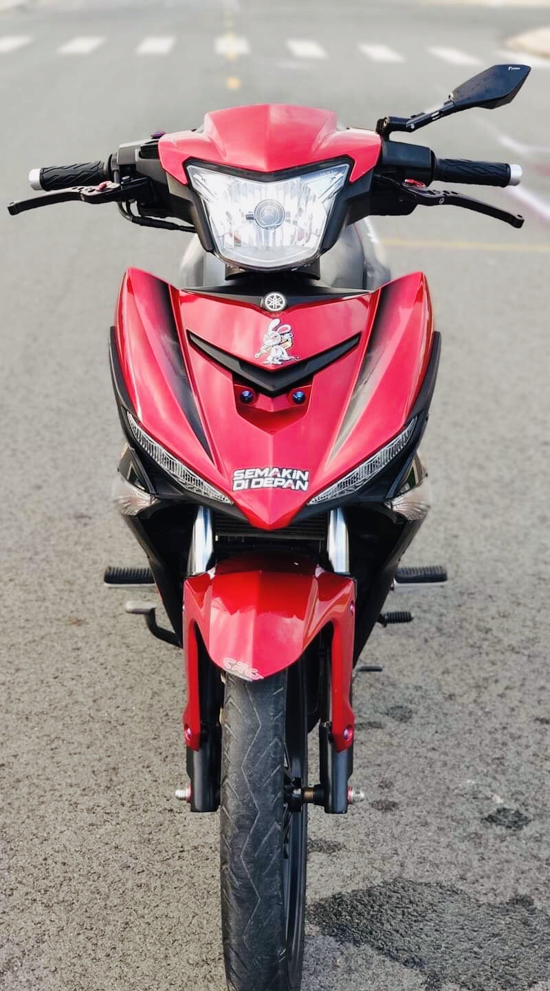 Tem rời Ex 150 Movistar dán xe đen mặt nạ đỏ