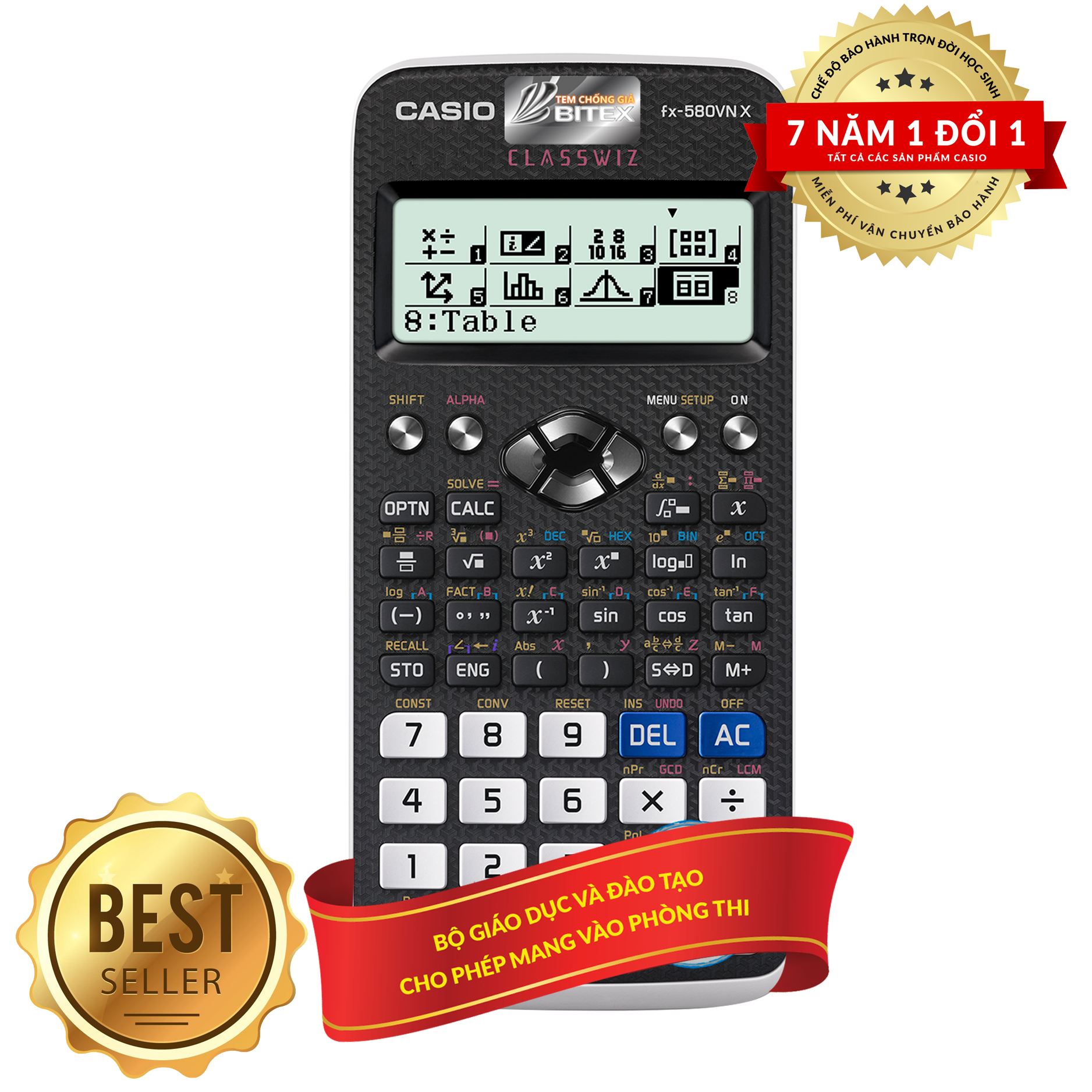 [HCM]Máy tính học sinh casio FX580VNX