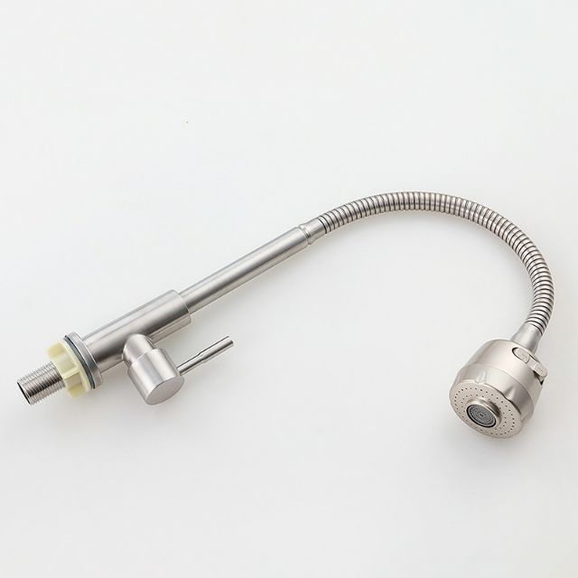 Vòi Lạnh Chậu Rửa bát đơn lạnh Cần Mềm- Sus304